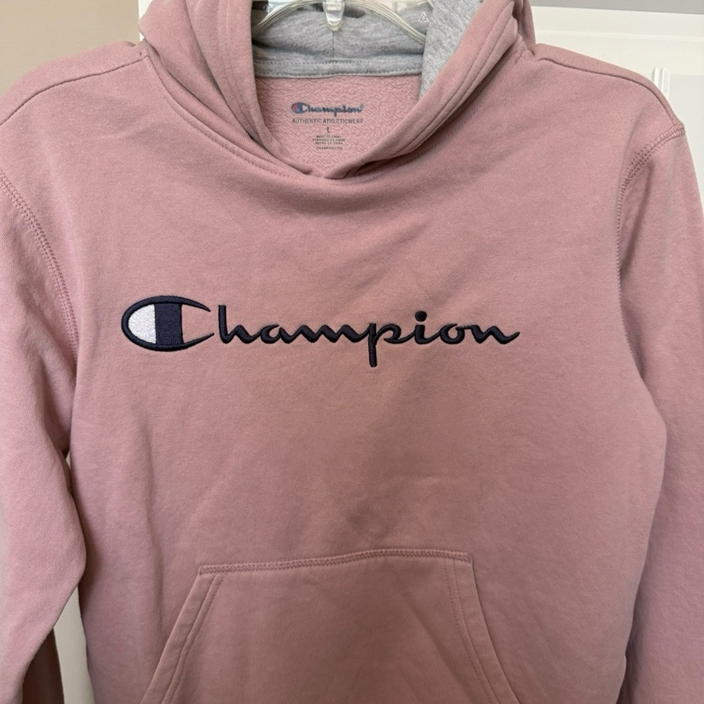 Champion Blush Pink Kids Hoodie